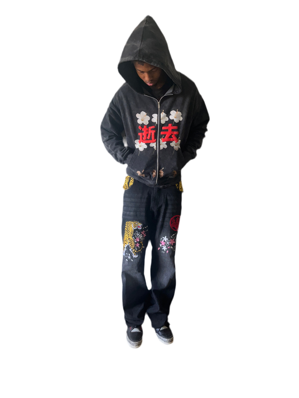 “Dead Flower“ Zip-Up Jacket